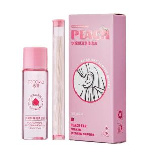 Dorisna Pierced Ear Cleaning Set Herb Solution Paper Floss Ear Hole Aftercare Tools Kit Disposable Earrings Hole Cleaner