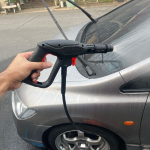 อะไหล่ ปืนฉีดน้ำแรงดันสูง (แบบสั้น) พร้อมหัวฉีดปรับแรงดันน้ำ 3 ระดับ ปืนฉีดน้ำสำหรับเครื่องฉีดน้ำแรงดันสูง