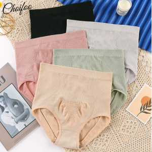 ChoiFoo กางเกงในเอวสูงทรงรังผึ้งสำหรับผู้หญิงใหม่กางเกงในยกสะโพกหลังคลอดกางเกงในกางเกงชั้นในชายต้านเชื้อแบคทีเรียกราฟีนความยืดหยุ่นสูงชุดชั้นในเนื้อนิ่มใส่สบายเย็นกางเกงชั้นในระบายอากาศ