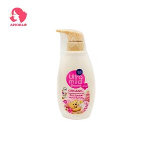 หัวปั้ม เบบี้มายด์ อัลตร้ามายด์ ออร์แกนิค สบู่เหลว 380 มล. 1ขวด Babi Mild Ultra Mild Organic moisturising380ml.(1 pcs)