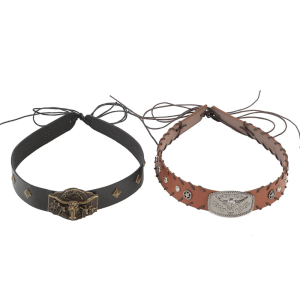 Adjustable PU Belt With Decorative Bull Head buckles For Western Fashion Enthusiasts And Theme Event