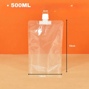 TY Kantong Kemasan Transparan Pouch Penyimpanan Makanan Anti Jamur Resuable Jerigen Air Lipat Portable Kantong Refillable Water Bag Serbaguna