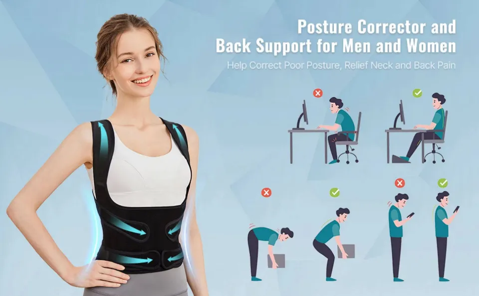 Back Spine Supporters Brace and Posture Corrector for Women and