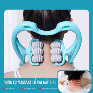 Dụng Cụ Massage Cổ Vai Gáy 6 Bi Cầm Tay Giúp Giảm Đau Tê Nhức Mỏi Hiệu QuảCây Massage Cột Sống Cổ Và Toàn Thân Cầm Tay