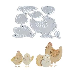Metal Cutting Dies Easters Chicken Die Cuts Templates Molds Embossing Stencils for Album Scrapbooking Paper Decoration