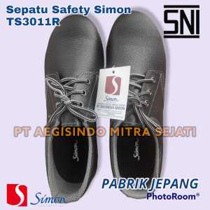 Sepatu Safety SIMON TS3011R Steel Toe Cap Safety Shoes Kulit Sapi