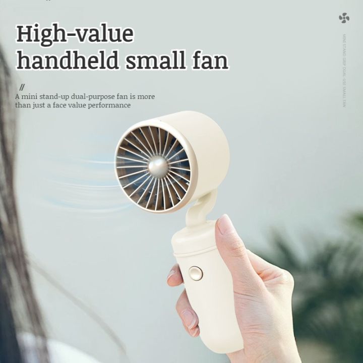 Handheld turbo fan rechargeable portable mini electric fan extra long
