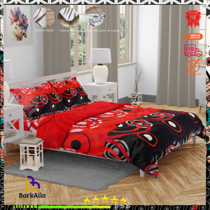 Sprei katun motif red dot aesthetic anti geser kinG size