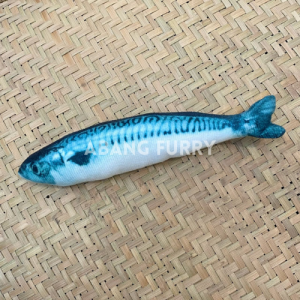 Abang Furry • New Pet Catnip Plush Simulation Fish For Cat Pet Toy Chew Sticker Ikan Catnip Kucing 宠物猫咪仿真毛绒鱼含猫薄荷逗猫玩具
