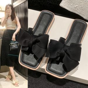 2026 New Flat Sandals For Women Bow Sandals Platform Sandals For Girls Fashion Slippers For Women