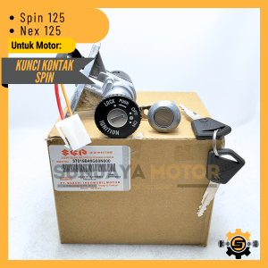 Keyset Original Suzuki B46 Kunci Kontak Spin 125R Spin Facelift Nex I FI Set Key Set Konci Motor Asli Ori SGP