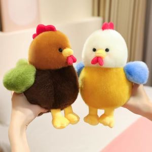 BEIBEI PP Cotton Filled Chicken Plush Doll Cute Realistic Looking Rooster Hen Plush Toy Plush Doll Soft Chicken Chicken Plush Toy Home Decor