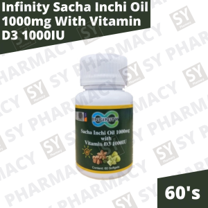 Infinity Sacha Inchi Oil 1000mg With Vitamin D3 1000IU 60s FOC FREE GIFT (Exp: 09/2026)