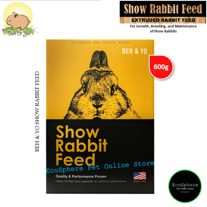 BEH YO Show Rabbit Feed 600g (100g x Sachets) Rabbit