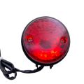 For Qianjiang Keeway K-Light 125/202/QJ200-2H ABS Black Motorcycle Running Brake Tail Light Motorbike Bulb Stop Rear Lamp. 