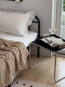 Plaid Faux Rabbit Blanket Warm Soft Nap Blanket Double Cute Bedroom Car Portable Home Light Luxury Single LZD