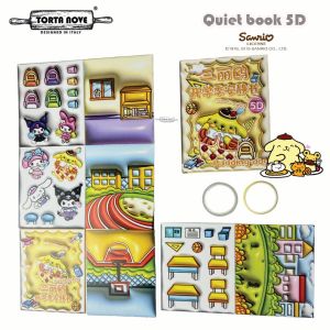 Quiet Book Sanrio Busy Activity Book Buku Bongkar pasang ketrampilan anak No Cutting