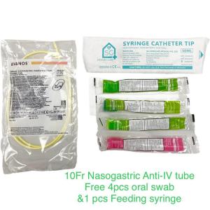 AVANOS CORFLO Nasogastric Feeding Tube 10 or 12FR – With Anti-Iv Connector (91cm or 109cm)