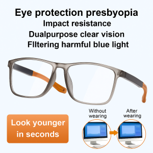 Middleaged and elderly comfortable highdefinition presbyopia glasses