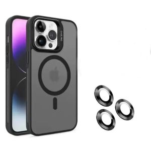 Premium MagSafe Aero Cool Case Pro With Lensa Guard and Kick Stand Ultra Hybrid SAMSUNG S23 ULTRA S24 ULTRA PLUS 5G Aerogel Natural Titanium BlackDoff Hitam Series Softcase Soft Case Lens Camera Protector Dove Cover Silikon Silicone Pelindung Kamera
