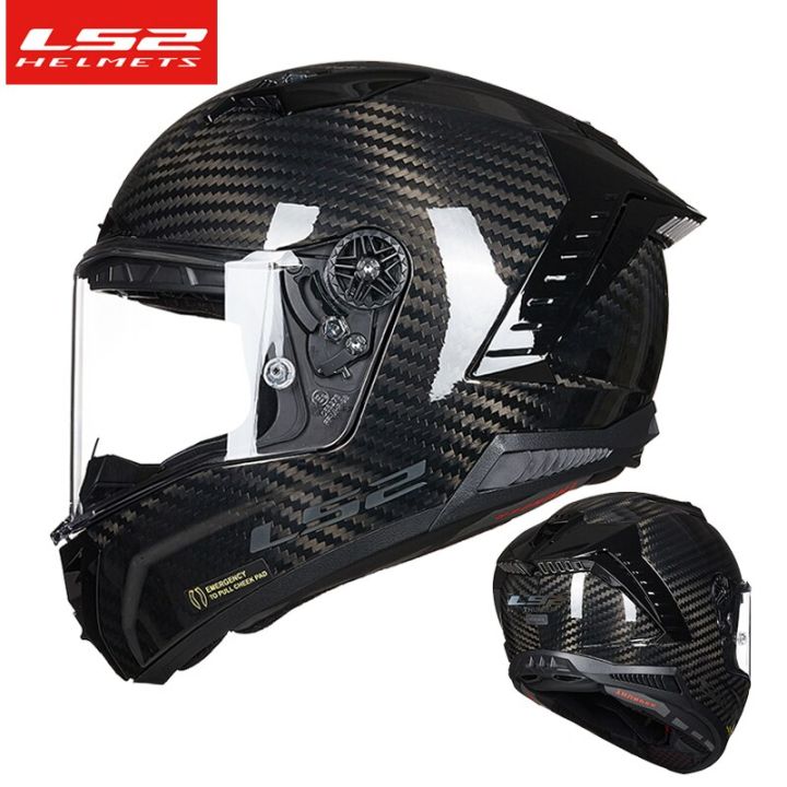 LS2 FF805 carbon fiber motorcycle helmet full face helmets Racing car cascos para moto ls2