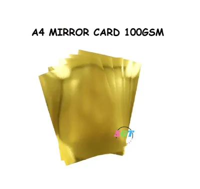 Gold Mirror Card A4 100gsm 1 PC Paper 100% Recycled