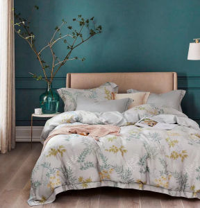 Bộ ga giường phòng ngủ 4 món Pierre Cardin chất liệu Tencel 40s cao cấp mềm mại thoải mái sang trọng - PCABDTF 021