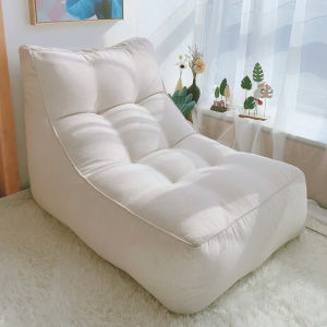 Feisille   Lounge Sofa Chair Single Household Bedroom Sofa Balcony Leisure Chair Nordic Style Lying Seat Small Apartment Bay Window Sofa Bean Bag Diablement Fort Art Net Red Floor Sofa