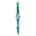 Swatch Skin PARADISE MIST SS08G111 Green Silicon strap watch. 