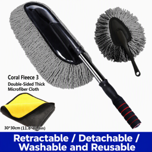 Car Brush Duster Dust Set Sweeping Wax Mop Microfiber Telescoping brush Cleaning Tools Supplies 4.8 2.2K ratings