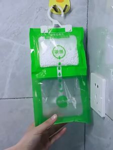 1/5/10-pack Hanging Dehumidifying Bags Rain-draining Desiccant Mildew-proof Desiccant Wardrobe Hanging Moisture Absorbing Desiccant
