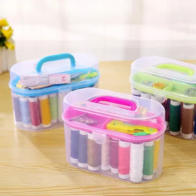 [Hàng cao cấp] Bộ kim chỉ may vá đa năng 30 món (3 tầng) - Hộp kim chỉ xách tay tiện lợi