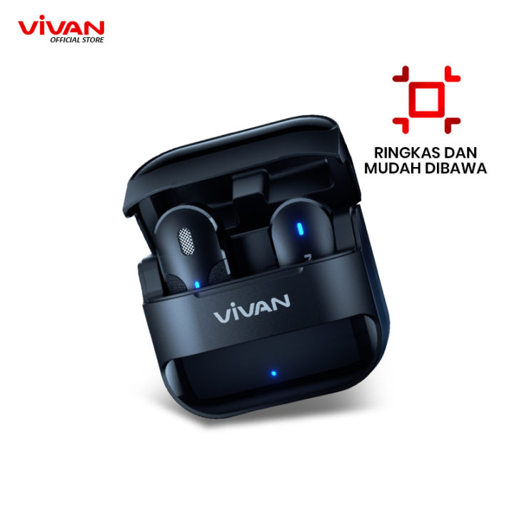 VIVAN Wireless Microphone VWA-M8  High Quality Sound Recording  AI Noise Reduction  Clip On Plug & Play - Garansi 12 Bulan