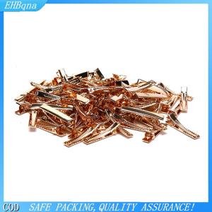 COD 100 cái kẹp tóc đen Kẹp Tóc Cá Sấu ngạnh đơn kẹp tóc cài đặt trống