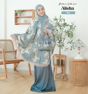 MUKENA DEWASA 2IN1 JUMBO SILK PREMIUM RENDA MEWAH ALISHA