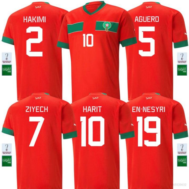 HOHA】Cute 22-23 World Cup Morocco Home Jersey Football Tshirts