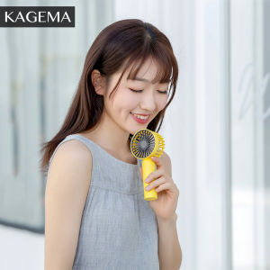 KAGEMA Mini Portable Table Standing Fan Handheld Fan USB Rechargeable 3 Speed Desk Fan
