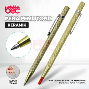 [BEC] Pena Pemotong Keramik – Alat Presisi untuk Potong Keramik | Pena Alat Pemotong Pen Ukir | Scribe Tungsten Kaca | Kayu Keramik Besi Anti Karat Serbaguna | Engraving Carbide Scriber Pen For Glass Metal