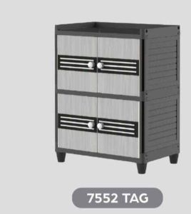 LEMARI PAKAIAN PLASTIK NAIBA NANDOS TWINBOX FIT SUSUN 2 KODE 7552