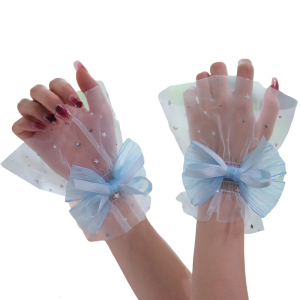 Ngôi sao sáng glitters Bao cánh tay Găng tay Bowknot cánh tay mặc cho móng nghệ thuật nhiếp ảnh và bên dressingup đạo cụ