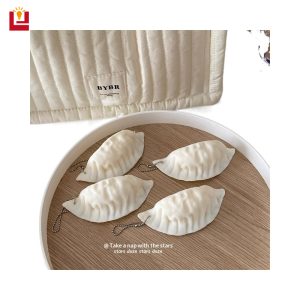 Đồ chơi Squishy Bánh Bao mô phỏng Relief căng thẳng cho trẻ em và người lớn thiết kế bánh bao chiên kiểu Nhật thực tế với dây chuyền hoàn hảo để chơi và thư giãn cảm giác