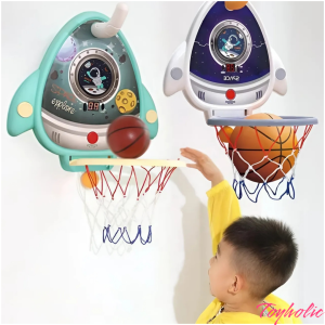 Bộ đồ chơi thể thao 4 trong 1 bóng rổ ném vòng nhãy cao bóng bàn/ tennis bộ quà tặng bé trai bé gái