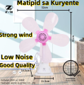 ZH Table Clip fan 5 Blades Clip fan Home Electric fan Portable Table Fan Desk Fan Mini Fan (zbh). 