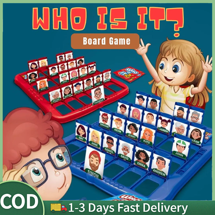 WHO IS IT Board Game for Kids and Children Classic BoardGame Funny ...