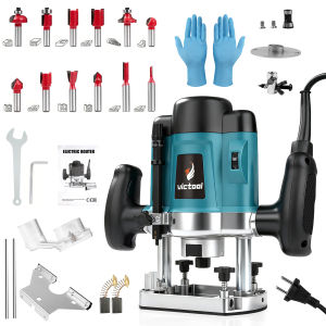 👍🏻👍🏻NERE Electric Trimmer Wood Router 6 Speed Adjustable Woodworking Milling Carving Slotting Machine