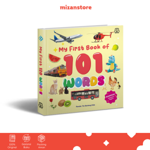 My First Book of 101 Words - Bilingual Boardbook | Buku Anak Mengenal Kata 0-5 Tahun