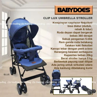 Babydoes Stroller New CLIP 2062 / Buggy 20201i - Kereta Dorong Bayi