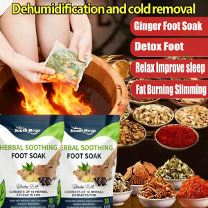 10PCS Ginger Foot Soak Foot Spa Natural Mugwort Herbr Detox Foot Bath Bag Spa Relax Improve sleep Fat Burning Slimming