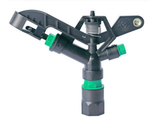 Béc tưới cánh đập lớn 2 tia B-905 Super tưới 360 độ kiểu Taiwan ren trong 34 màu đen và xanh lá
