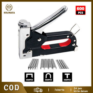 Kenmaster Stapler Gun Besi Besar - Staples Tembak Gun Staple-3in1 Multifungsi-ISI 600 Paku